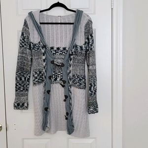 Free People Wool Hooded Sweater